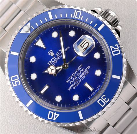 rolex submariner date blau|rolex submariner date blue price.